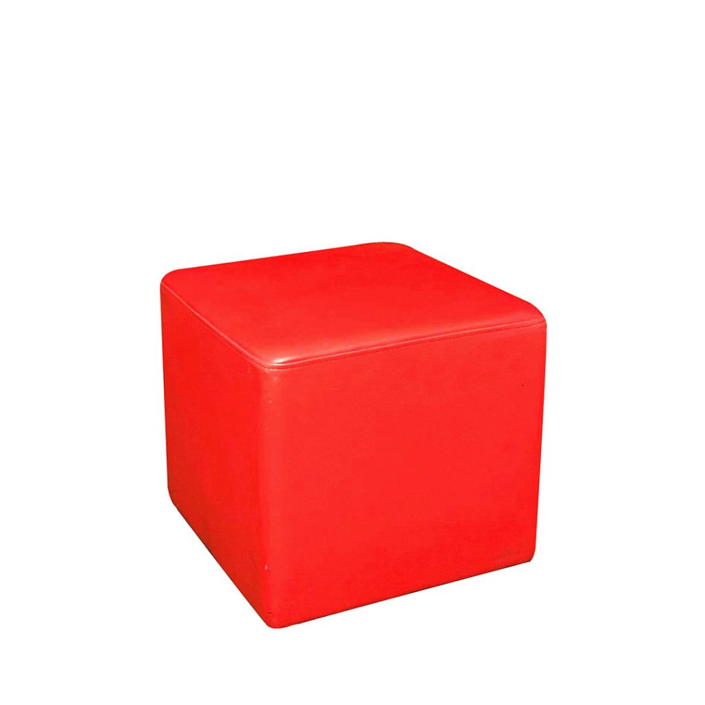 Square cube 44cm x 44cm Available in White Black and Red.

 

 