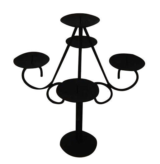  

Black Wrought Iron 3 Arm candelabra, no candles included

 

 