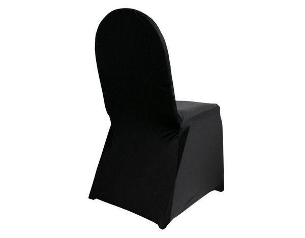 Lycra chair cover suits most chairs no sash required available in Black ONLY.

 