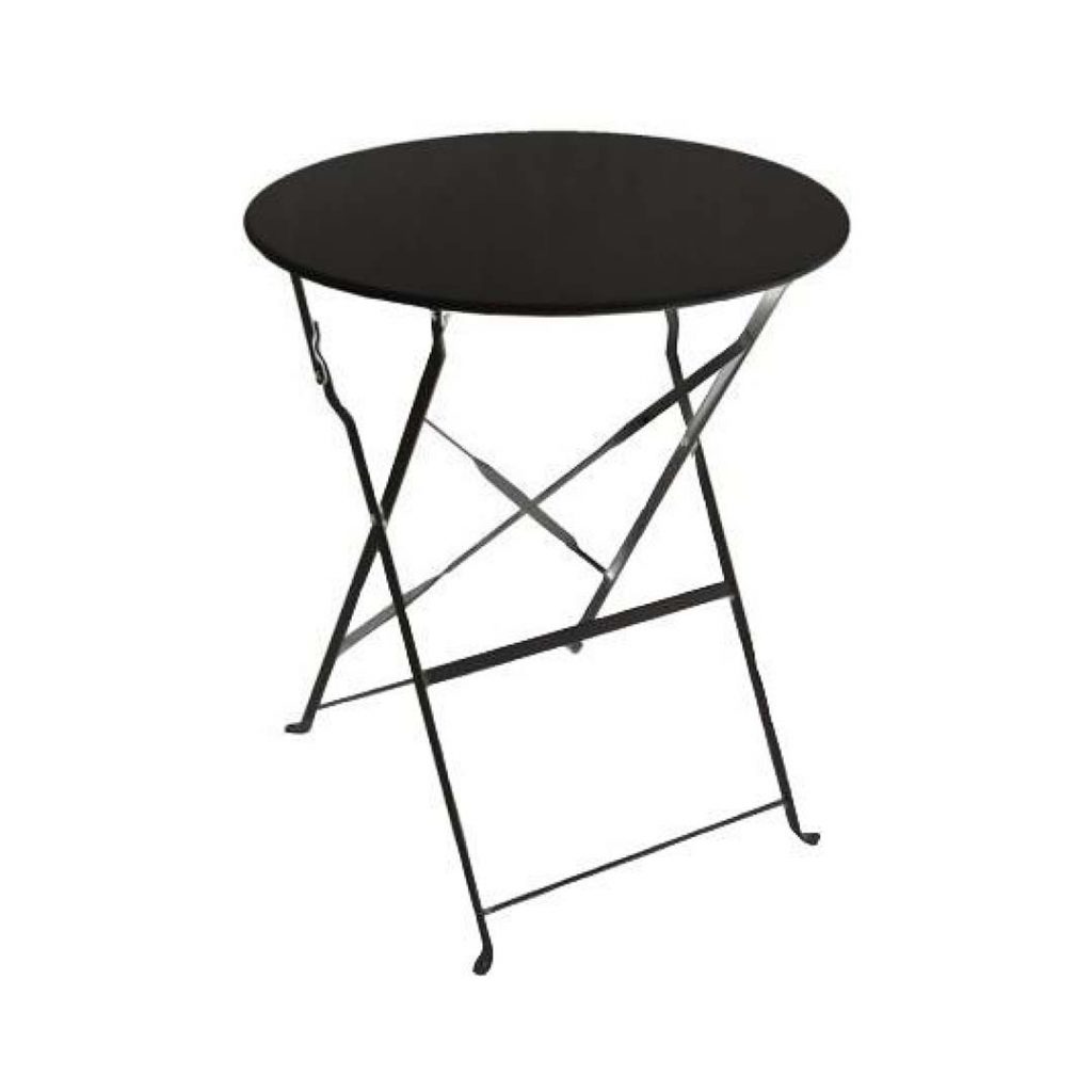  

Metal folding Café table 60cm diameter x 70cm high, matching folding chair available