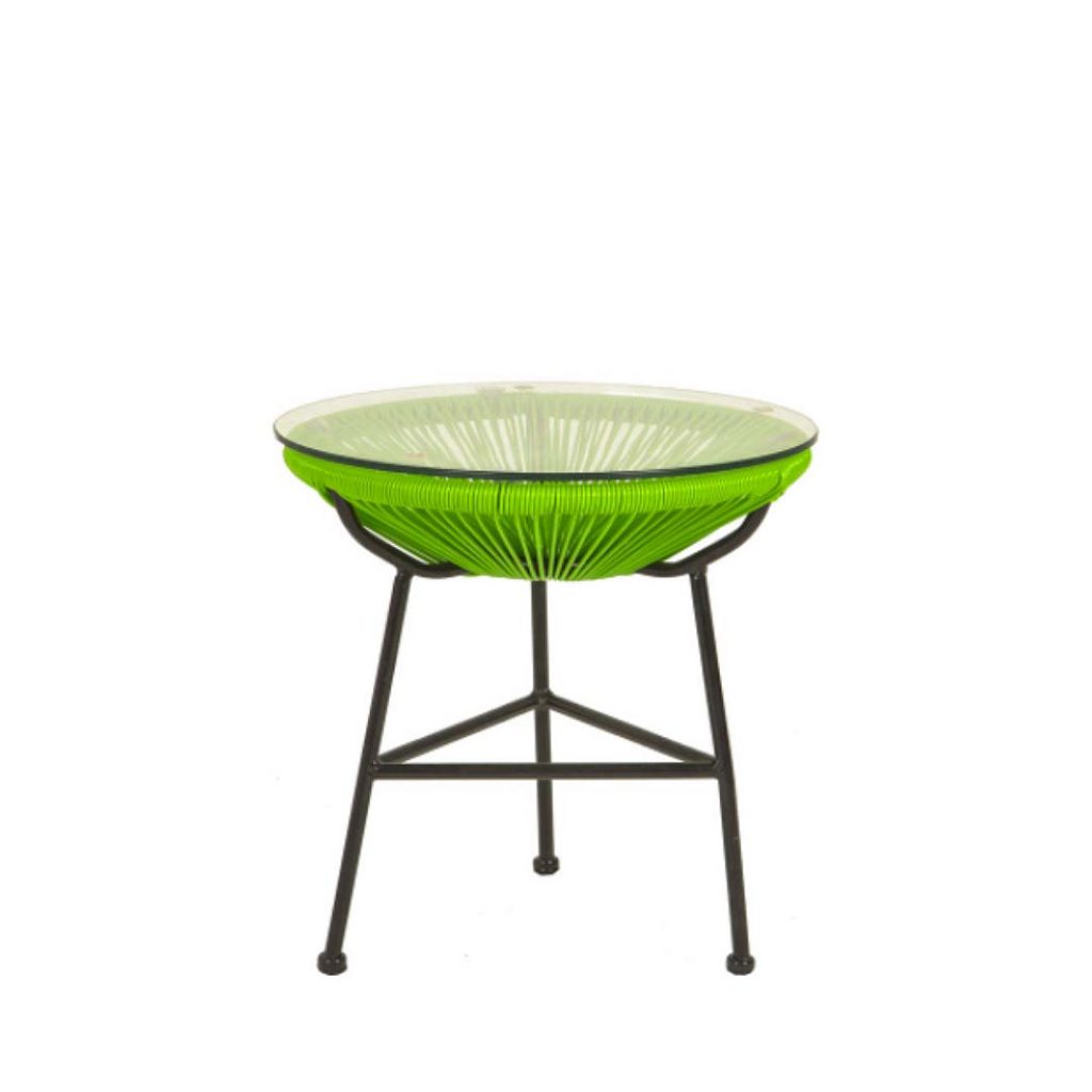 45cm diameter glass top side table to match the Acapulco Chairs.