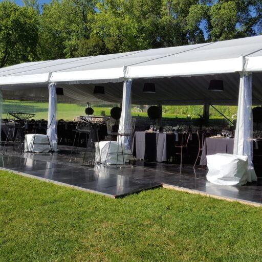 Wedding-at-beechwood-gardens-with-a-10m-x-18m-solid-roof-pavilion-with-clear-walls