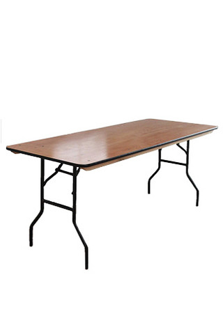 Our Plywood Trestle Tables are 75cm in width and 2.4m (8ft) in length: Seats 10 including ends

 